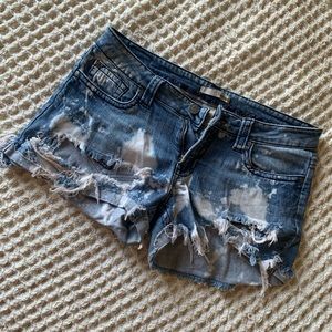 Charlotte Russe distresses shorts